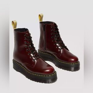 Dr Martens Vegan Jadon II Cherry Red size 7 (EU 38)